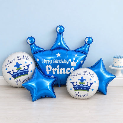 Pack de 5 Ballons Prince Bleu