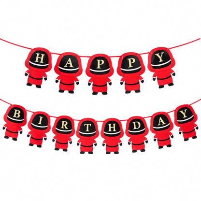 Guirlande Happy Birthday Squid Game