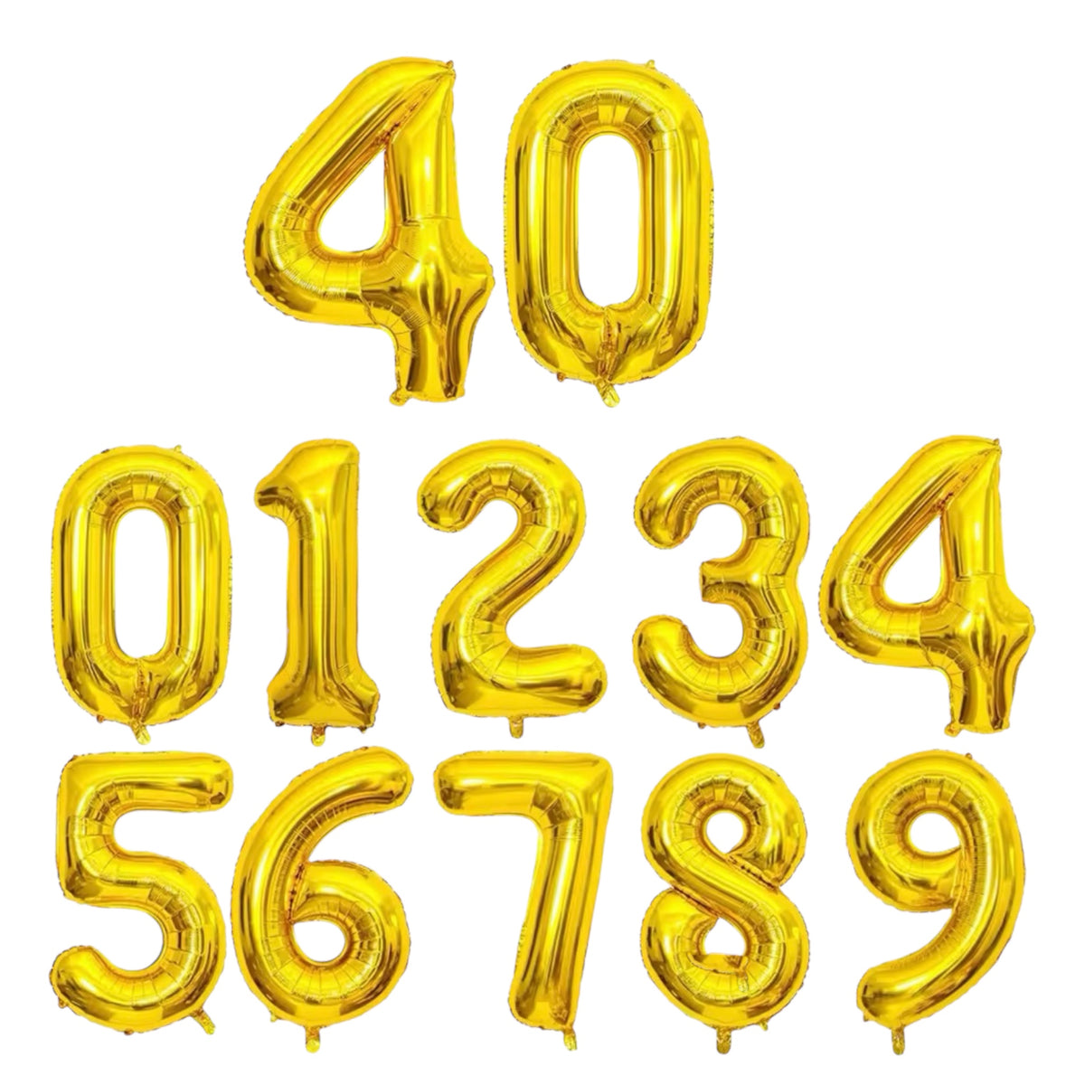 Ballons Chiffres Doré – 40 Pouces