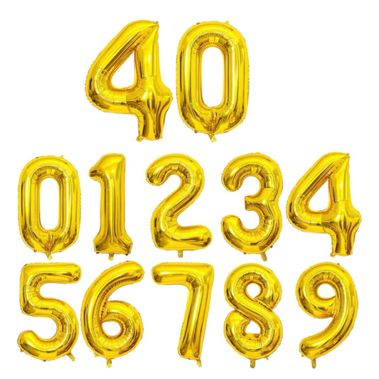Ballons Chiffres Doré – 40 Pouces