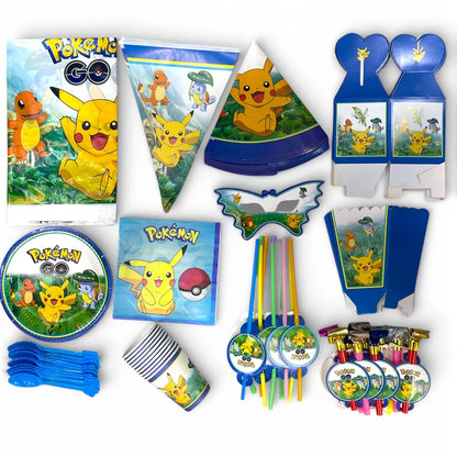 Pack Vaisselle Anniversaire Pokémon - 102 pièces