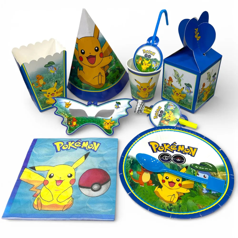 Pack Vaisselle Anniversaire Pokémon - 102 pièces
