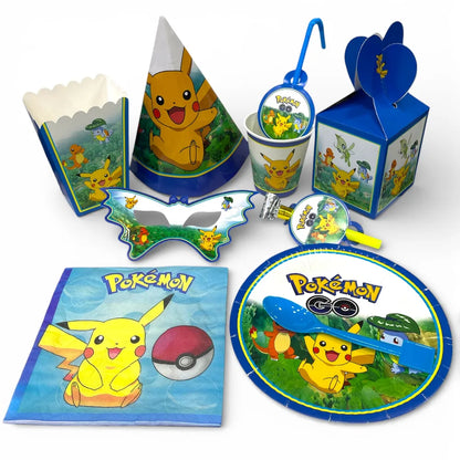 Pack Vaisselle Anniversaire Pokémon - 102 pièces