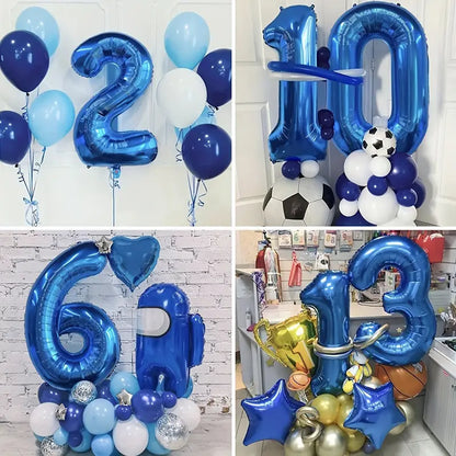 Ballons Chiffres Bleu – 40 Pouces