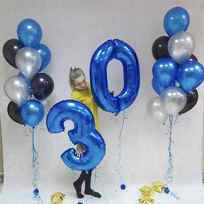Ballons Chiffres Bleu – 40 Pouces