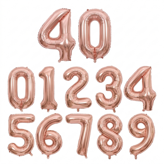 Ballons Chiffres Rose Gold – 40 Pouces