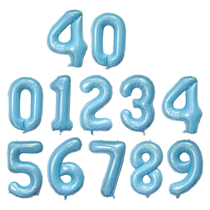 Ballons Chiffres Bleu Ciel – 40 Pouces