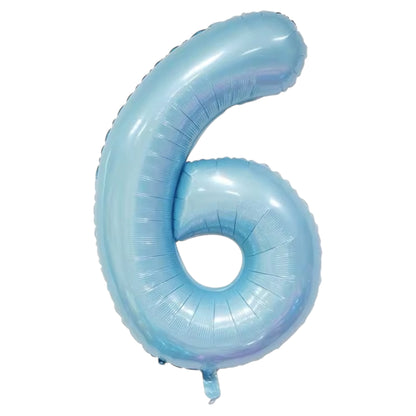 Ballons Chiffres Bleu Ciel – 40 Pouces