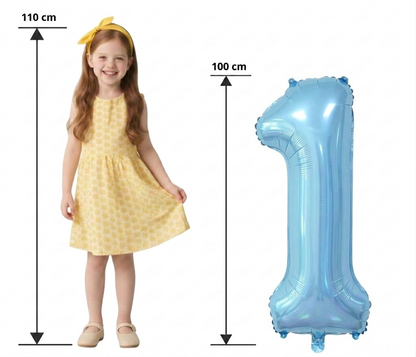 Ballons Chiffres Bleu Ciel – 40 Pouces