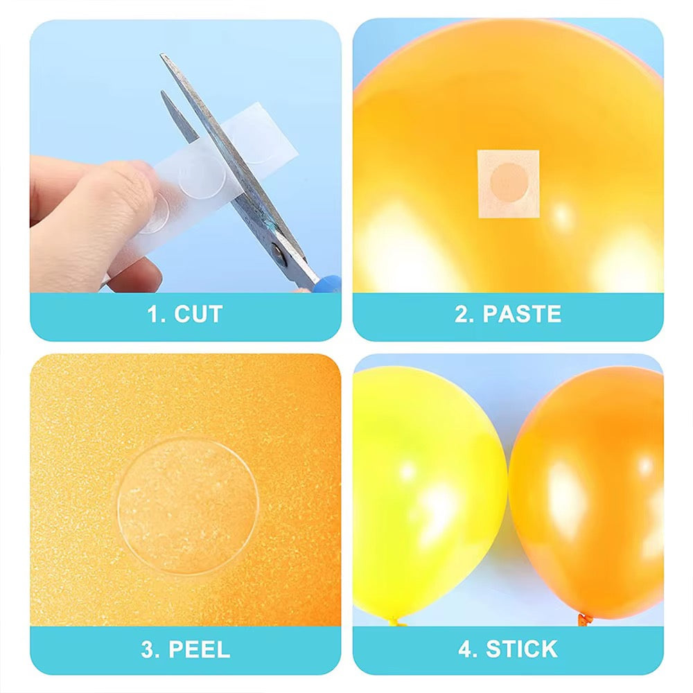 Points de colle transparents pour ballons