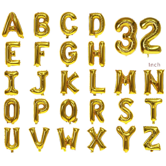 Ballons Lettres Doré - 32 Pouces