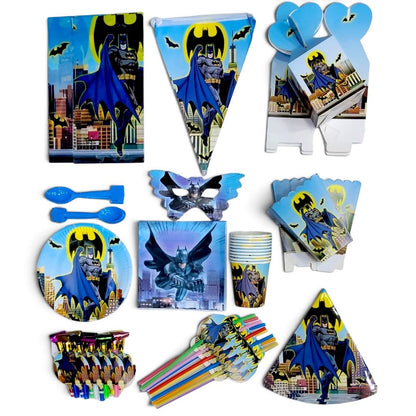 Titre : Pack Vaisselle Anniversaire Batman - 102 Pièces