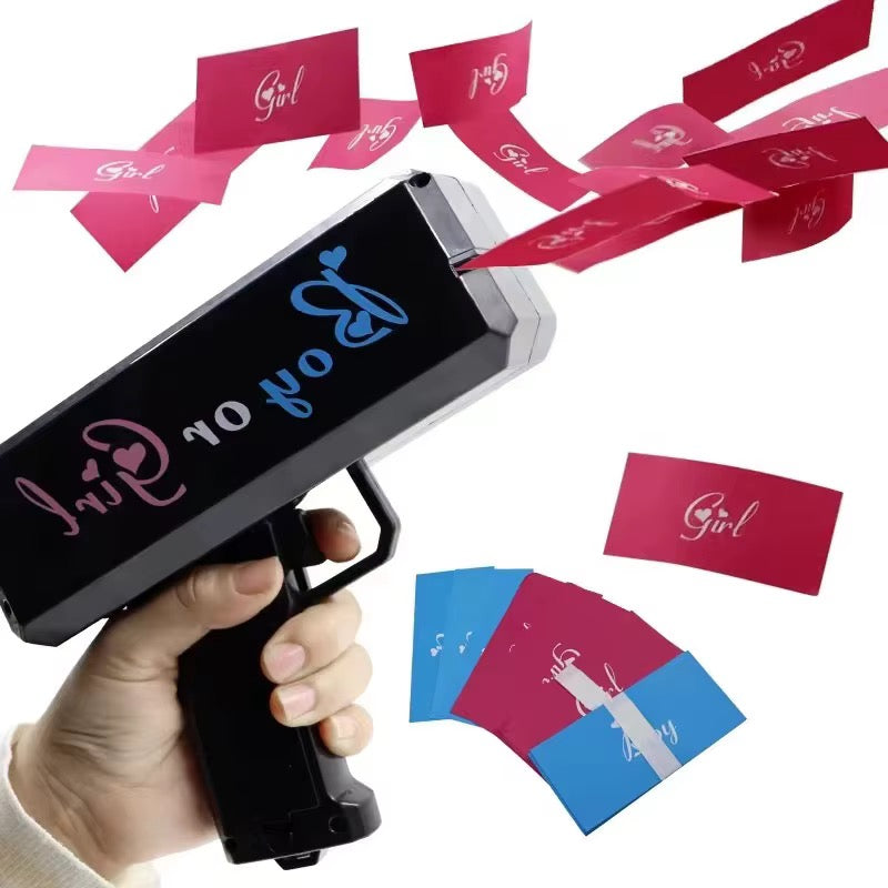 Pistolet Lanceur de Papiers Gender Reveal