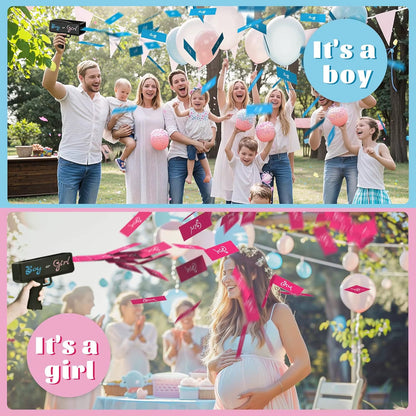 Pistolet Lanceur de Papiers Gender Reveal