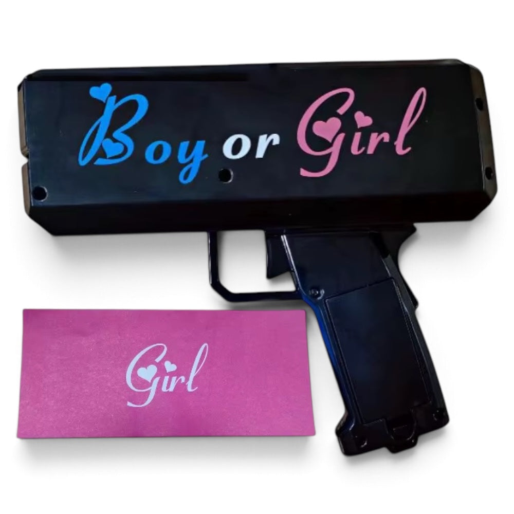Pistolet Lanceur de Papiers Gender Reveal