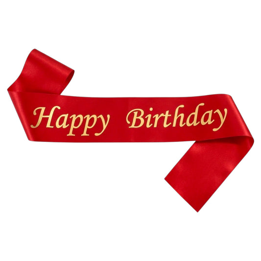 Écharpe Happy Birthday - Rouge