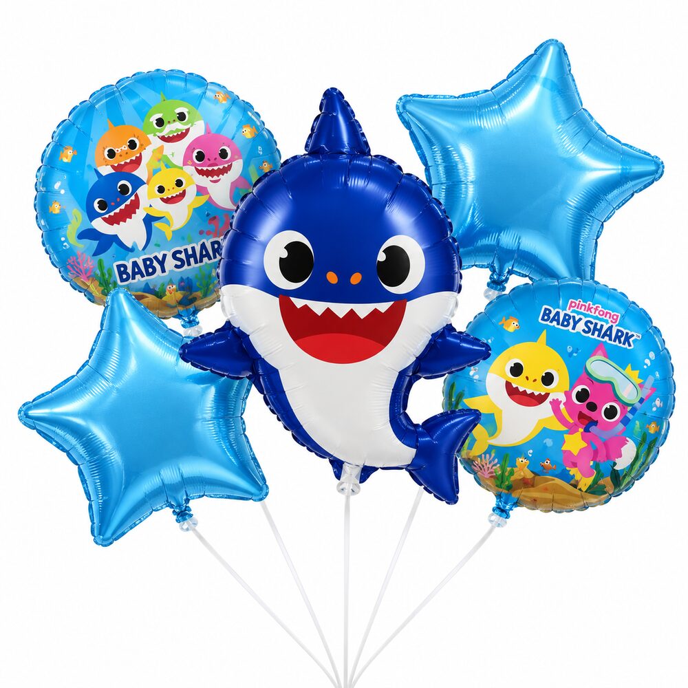 Pack de 5 Ballons Baby Shark