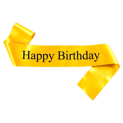 Écharpe Happy Birthday - Jaune