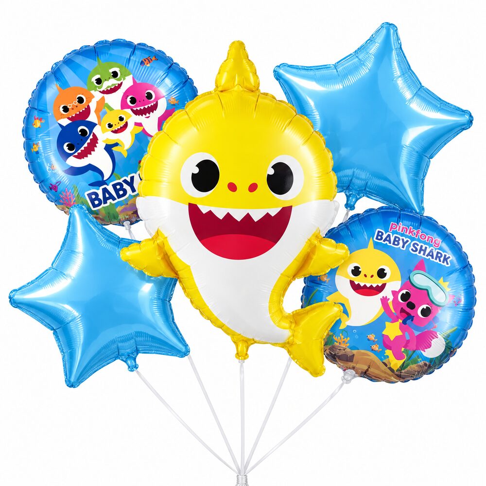 Pack de 5 Ballons Baby Shark
