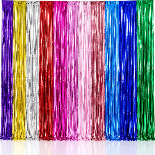 Rideau à franges métalliques – Plusieurs couleurs