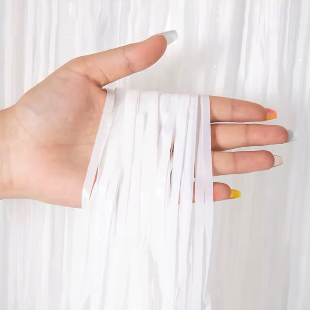 Rideau à franges métalliques – Plusieurs couleurs