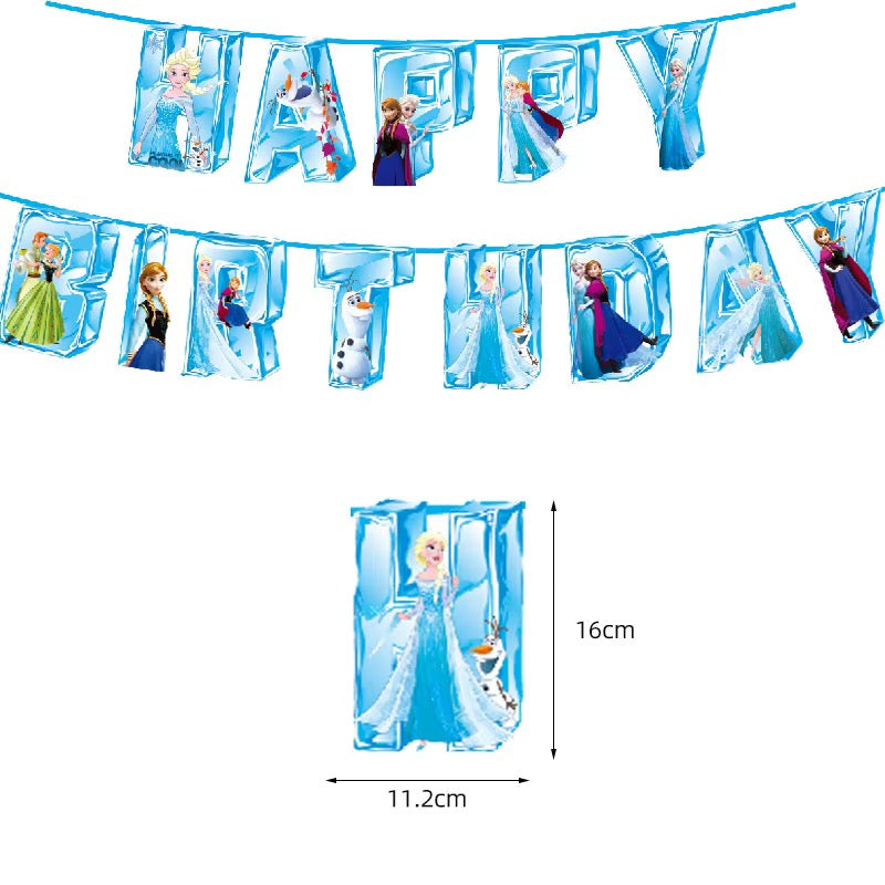 Guirlande Happy Birthday Frozen