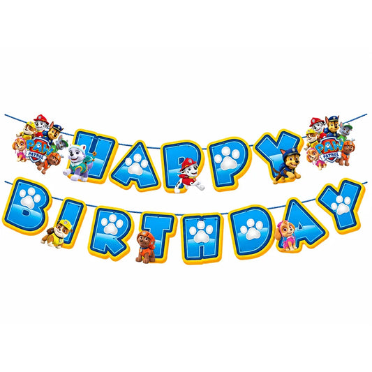 Guirlande Happy Birthday Pat’ Patrouille