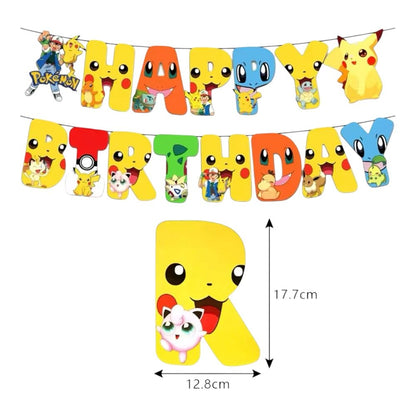 Guirlande Happy Birthday Pokémon