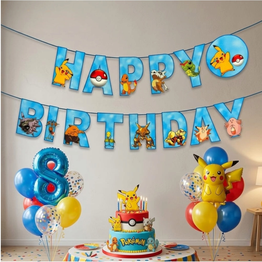 Guirlande Happy Birthday Pokémon