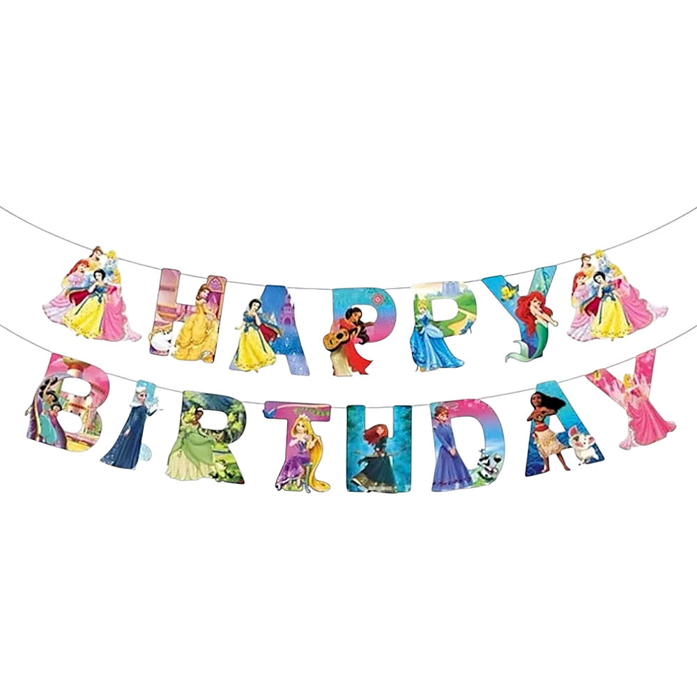 Guirlande Happy Birthday Princesses