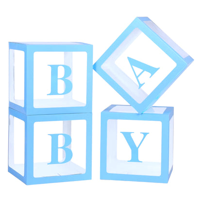 Box Ballons Baby Shower - Bleu