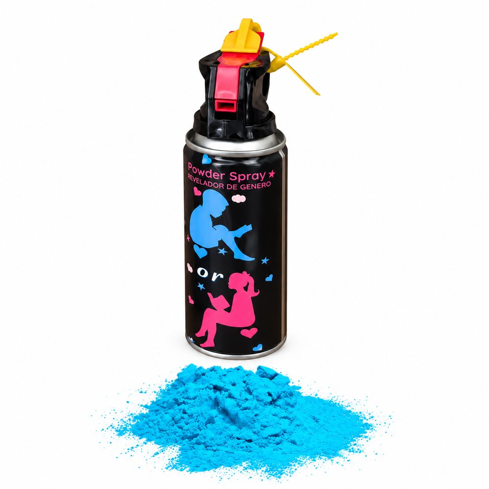 Spray poudre Gender Reveal – Bleu ou Rose