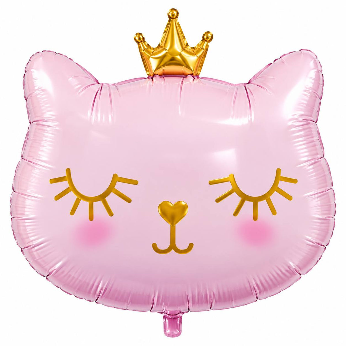 Ballon Chat Rose avec Couronne – Thème Princesse