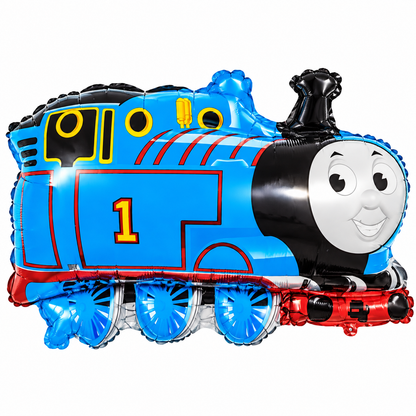 Ballon Train Bleu – Thème Locomotive