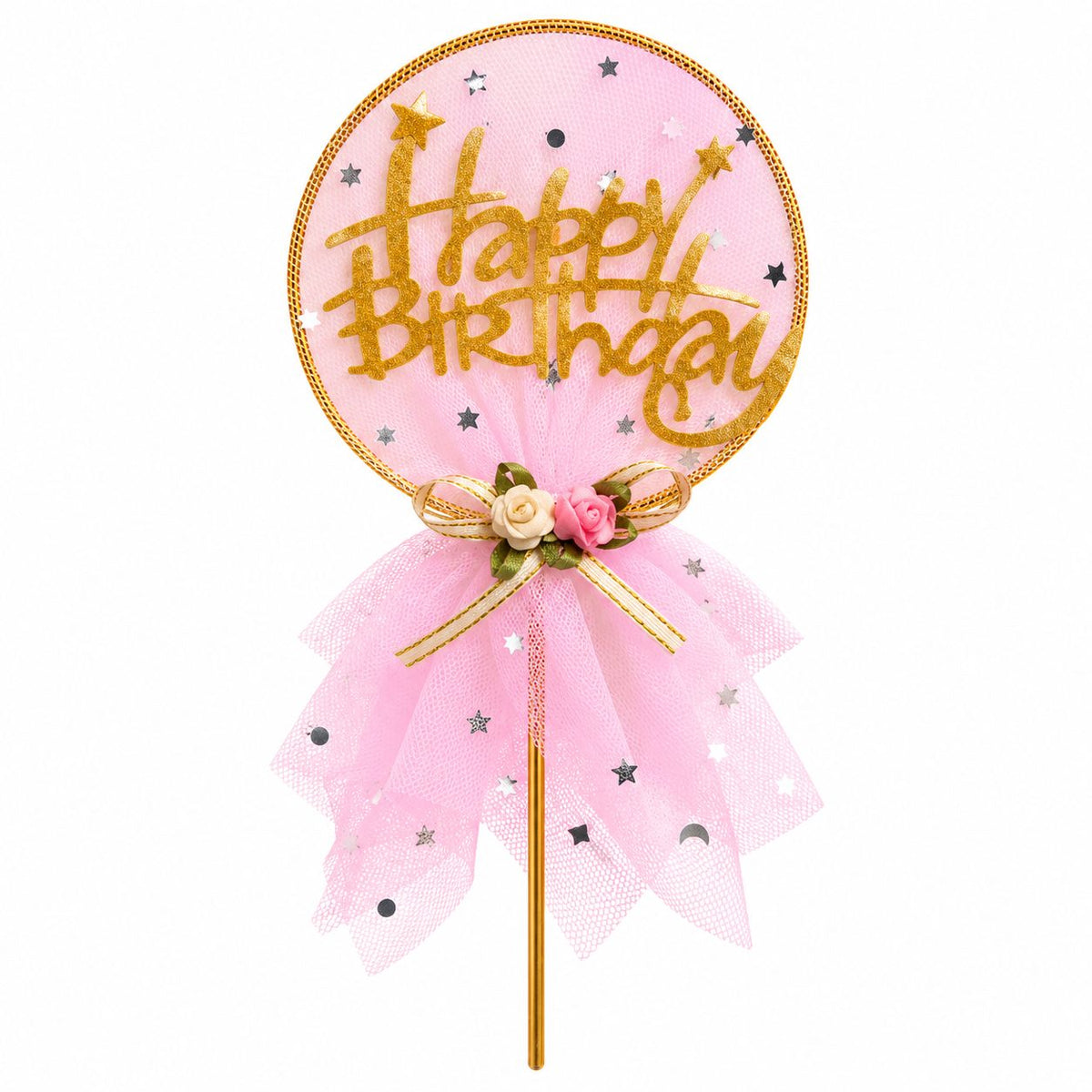 Cake Topper Happy Birthday – Rose & Doré