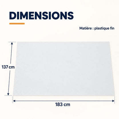 Nappe de Table Blanche en Plastique