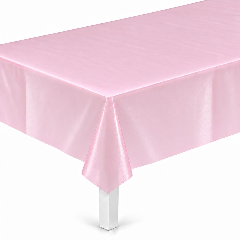 Nappe de Table Rose Clair en Plastique