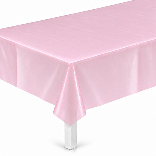 Nappe de Table Rose Clair en Plastique