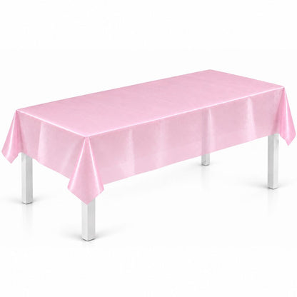 Nappe de Table Rose Clair en Plastique