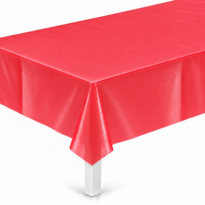 Nappe de Table Rouge en Plastique