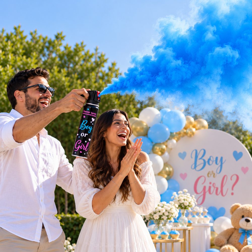 Spray Poudre Gender Reveal – 350 ml