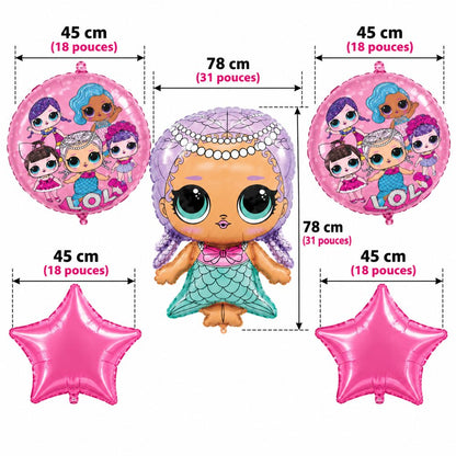 Pack Ballons LOL Surprise – 5 Pièces