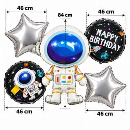 Pack Ballons Astronaute Espace – 5 Pièces