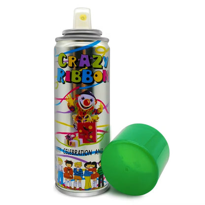 Spray Serpentins Multicolores Crazy Ribbon – Bombe Fête Anniversaire