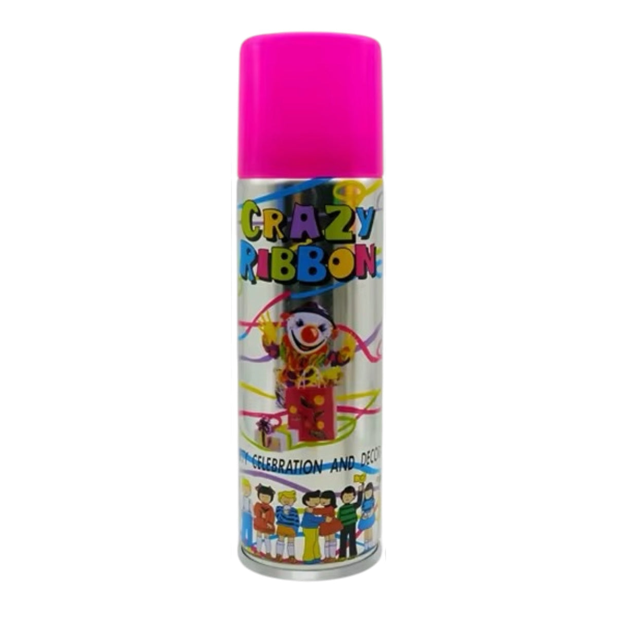 Spray Serpentins Multicolores Crazy Ribbon – Bombe Fête Anniversaire