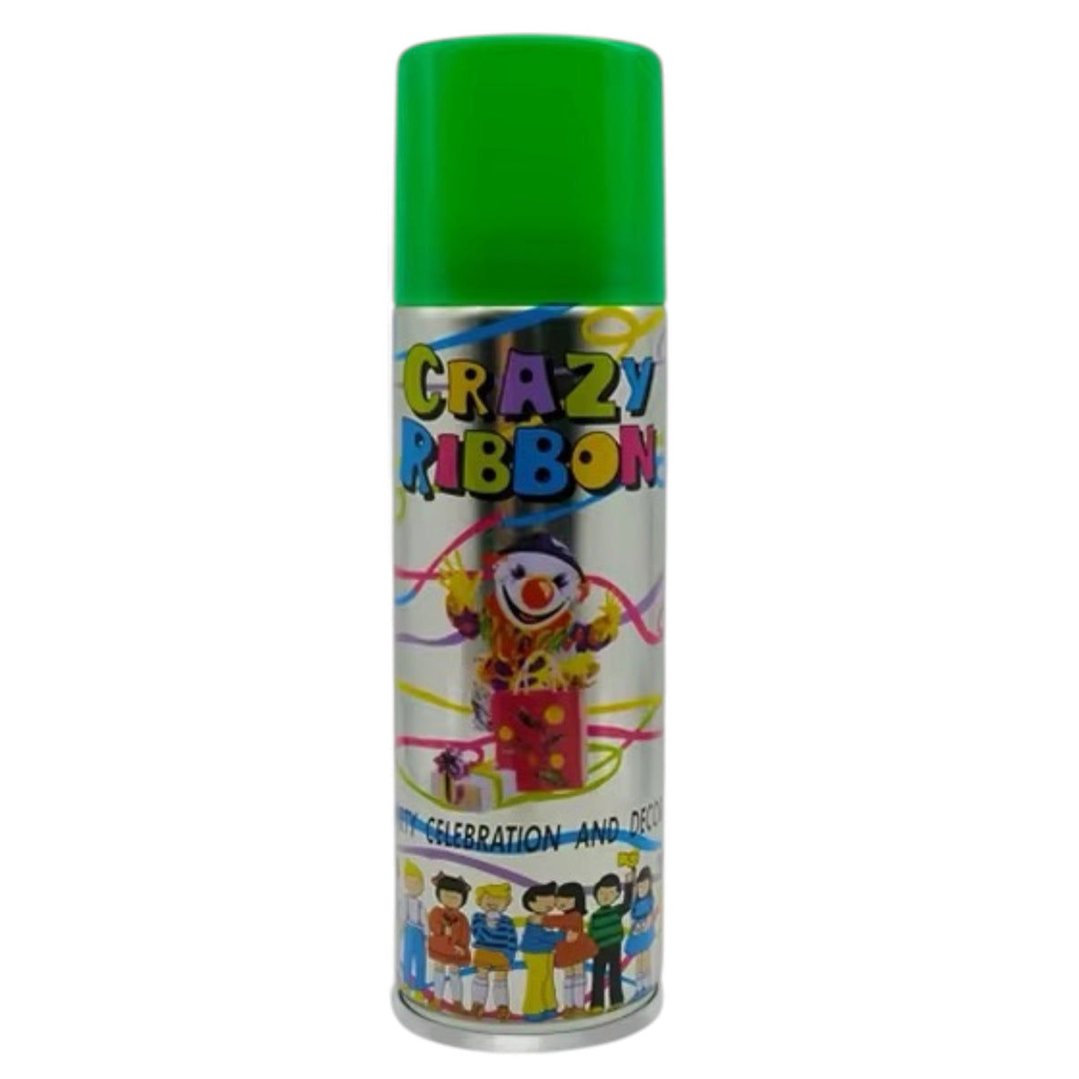 Spray Serpentins Multicolores Crazy Ribbon – Bombe Fête Anniversaire
