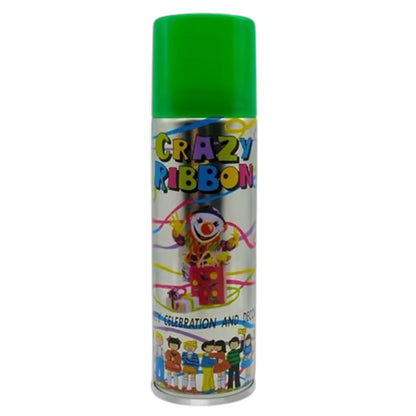 Spray Serpentins Multicolores Crazy Ribbon – Bombe Fête Anniversaire