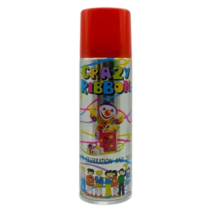 Spray Serpentins Multicolores Crazy Ribbon – Bombe Fête Anniversaire