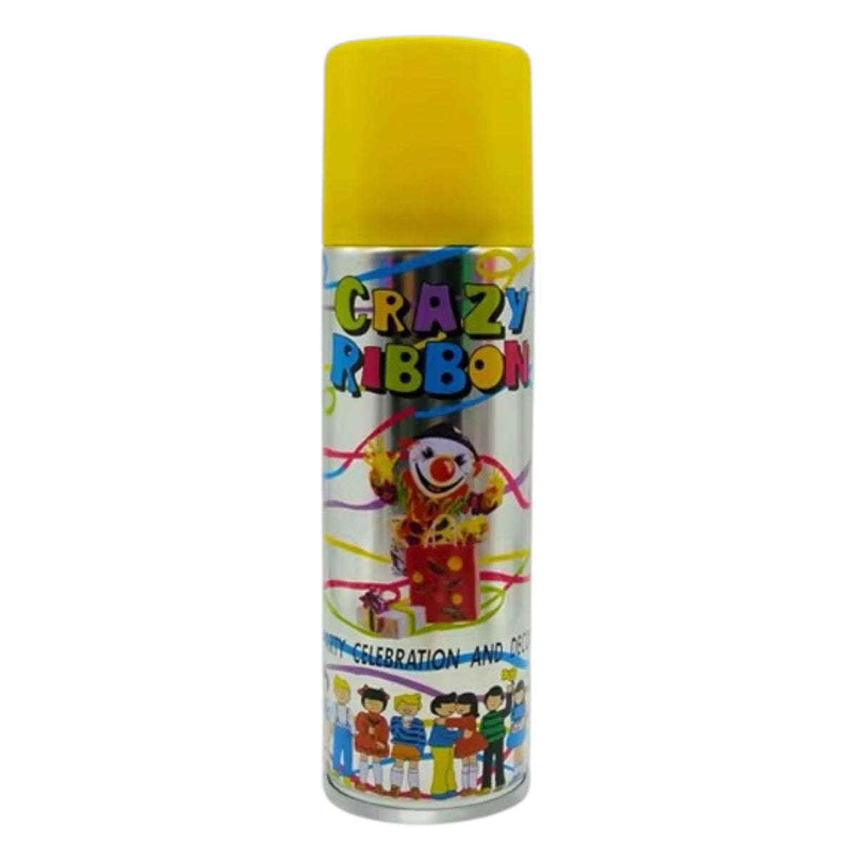 Spray Serpentins Multicolores Crazy Ribbon – Bombe Fête Anniversaire
