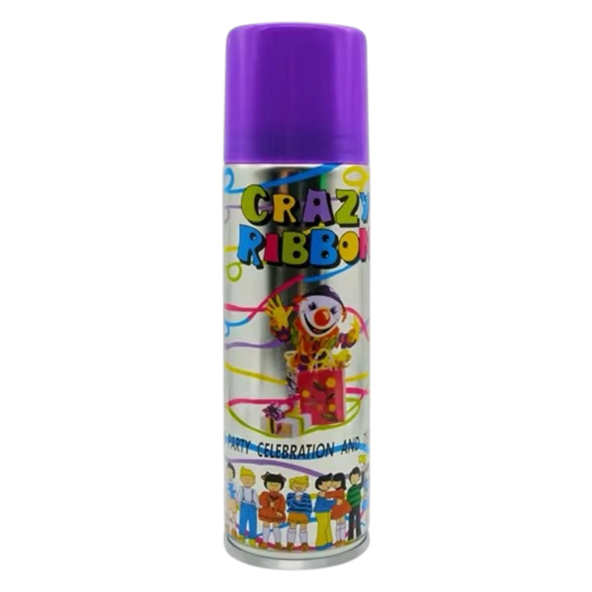 Spray Serpentins Multicolores Crazy Ribbon – Bombe Fête Anniversaire